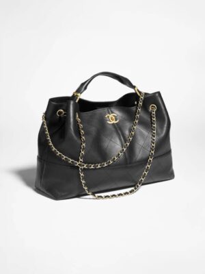 [샤넬] 스몰 쇼핑백 카프스킨 AS5634