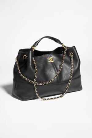 [샤넬] 스몰 쇼핑백 카프스킨 AS5634