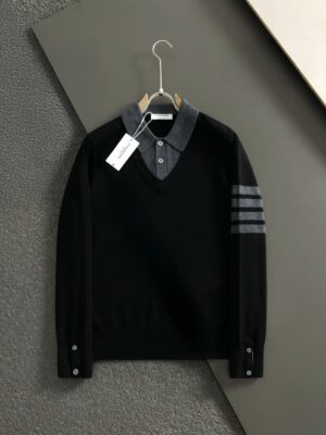 [톰브라운] 4바 롱 슬리브 폴로