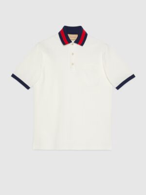[구찌] 웹(Web) 카라 코튼 피케 폴로 701735 XJELJ 1043 (4 COLORS)