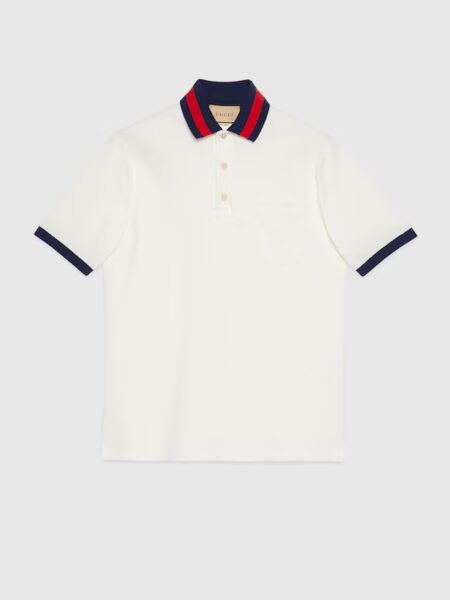 [구찌] 웹(Web) 카라 코튼 피케 폴로 701735 XJELJ 1043 (4 COLORS)