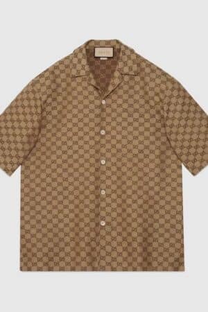 [구찌] GG 리넨 혼방 캔버스 셔츠 742707 ZAM7G 2580