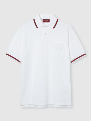 [구찌] 자수 코튼 폴로 셔츠 795174 XJG5C 9733 (2 COLORS)