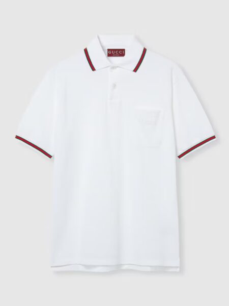 [구찌] 자수 코튼 폴로 셔츠 795174 XJG5C 9733 (2 COLORS)