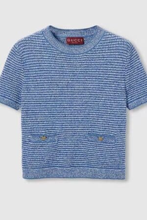 [구찌] 파인 코튼 크루넥 탑 818647XKENS 4179