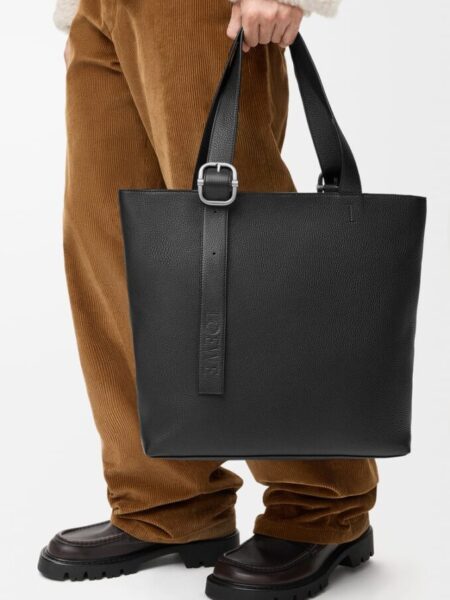 [로에베] 서플 그레인드 카프스킨 루프 지퍼 토트 백 (2 COLORS)