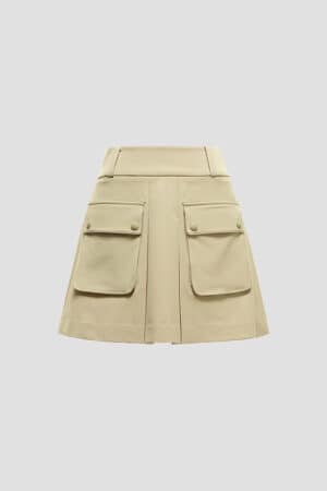 [지포어]  치마 포켓 플리츠 스커트 GNKCM25201PIX  (2 COLORS)