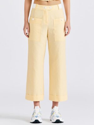 [지포어] 여성 스트라이프 포켓 팬츠 GNPNM25401YEX