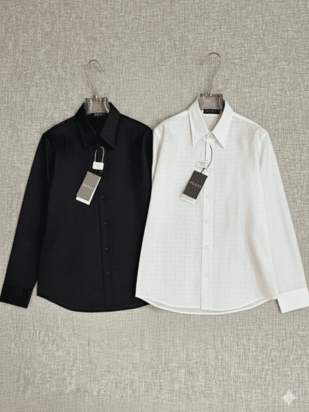 [구찌] 홀스빗 자카드 포인트 카라 셔츠 (2 COLORS)