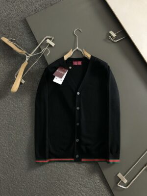 [구찌] 웹 스트라이프 트리밍 가디건 (2 COLORS)