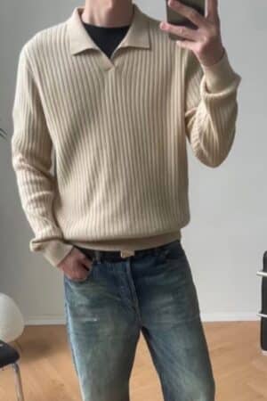 [로로피아나]  캐시미어 렉싱턴 폴로 니트 티셔츠 (2 COLORS)