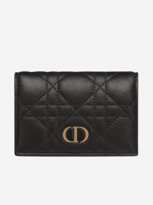 [디올] 카로 XS 지갑  카프스킨 블랙 S5132UWHC