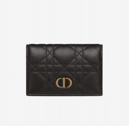 [디올] 카로 XS 지갑  카프스킨 블랙 S5132UWHC