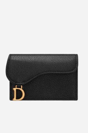 [디올] 고트스킨 새들 플랩 카드 홀더 S5611CCEH-M900