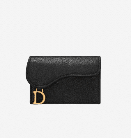 [디올] 고트스킨 새들 플랩 카드 홀더 S5611CCEH-M900