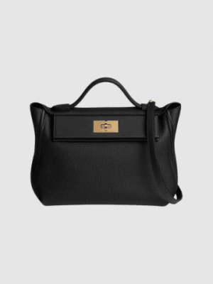 [에르메스] 24/24 29cm Evercolor/Swift/ Noir - Gold