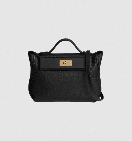 [에르메스] 24/24 29cm Evercolor/Swift/ Noir - Gold