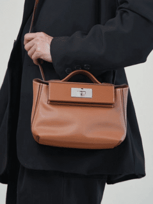 [에르메스] 24/24 Mini 21cm Evercolor/Swift Silver (3 Colors)