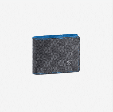 [루이비통] 슬렌더 월렛 다미에 그래파이트 블루 반지갑 N64033
