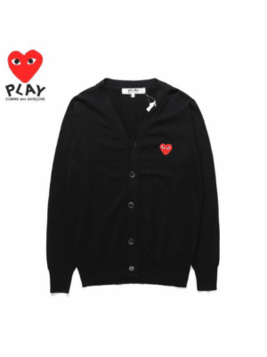 [꼼데가르송] 하트 와펜 V넥 니트 카디건 (6 COLORS)