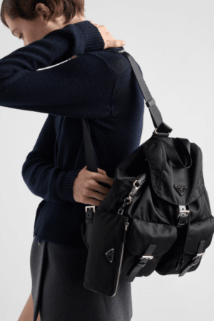 [제작상품] 프라다 파우치가 달린 미디엄 리나일론 백팩 1BZ811