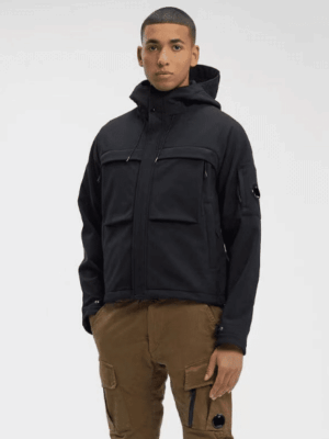 [CP COMPANY] C.P. 쉘-R 후드 블랙 자켓 15CMOW007A006097A683