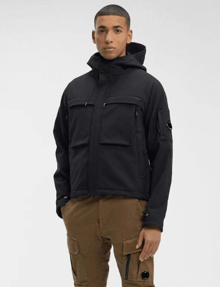 [CP COMPANY] C.P. 쉘-R 후드 블랙 자켓 15CMOW007A006097A683