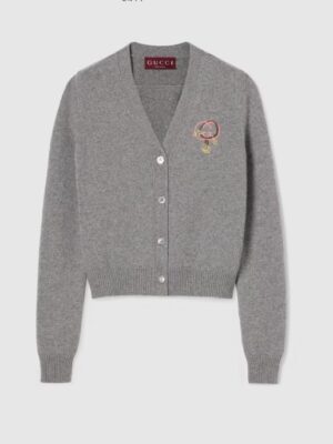 [구찌] 자수 장식 울 캐시미어 가디건 851952 XKFBV 1140