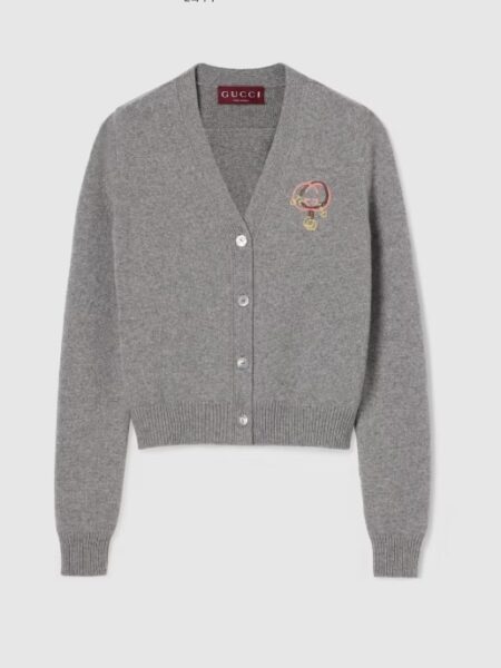 [구찌] 자수 장식 울 캐시미어 가디건 851952 XKFBV 1140