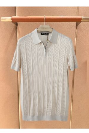 [로로피아나] 지퍼 폴로 셔츠 (4 COLORS)