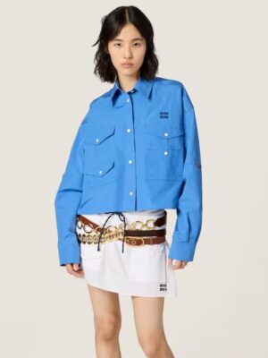 [미우미우] 포플린 셔츠 MK2025_10RG_F0237_S_OOO