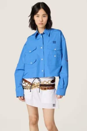 [미우미우] 포플린 셔츠 MK2025_10RG_F0237_S_OOO