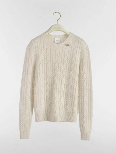 [디올] 캐시미어 케이블 니트 스웨터 624S20A0008_X0250