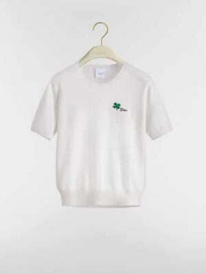 [디올] 반소매 피티드 스웨터 624S24A2103_X0100