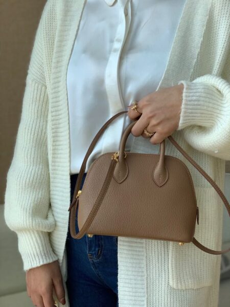 [에르메스] 볼리드 1923 Mini 18cm Chevre/ Etoupe - Gold