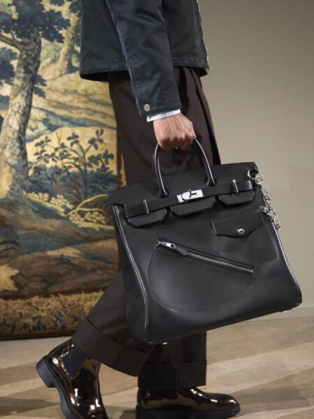 [에르메스] 버킨 Rock 40cm Swift/ Noir - Silver