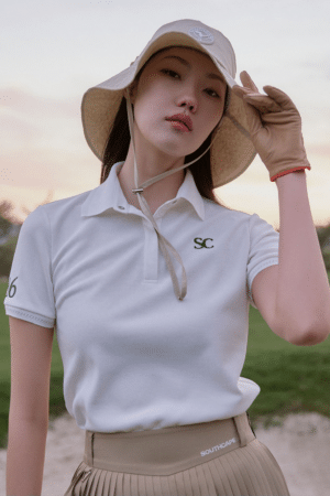 [사우스케이프] 플라워 프린트 폴로 티셔츠 (2 COLORS)