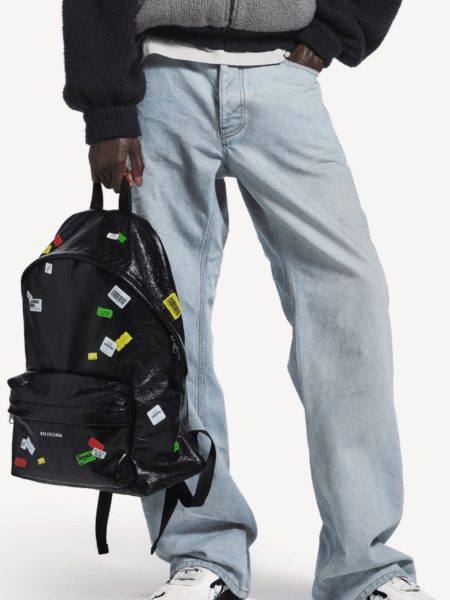 [발렌시아가] 익스플로러 백팩 에 대한 남성 에 블랙/멀티컬러 5032212
