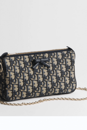 [디올] 오블리크 보우 체인 파우치 S2504OUQY