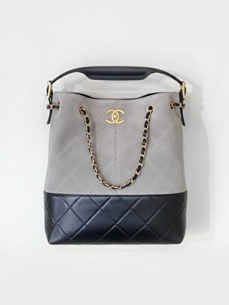 [샤넬] 쇼핑백 스웨이드 카프스킨 AS5636