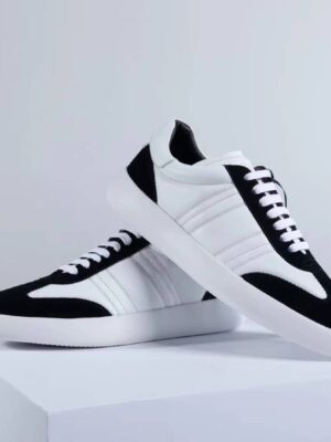 [브리오니] 스웨이드 트리밍 가죽 스니커즈