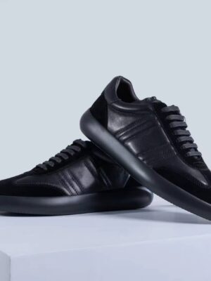 [브리오니] 스웨이드 트리밍 가죽 스니커즈