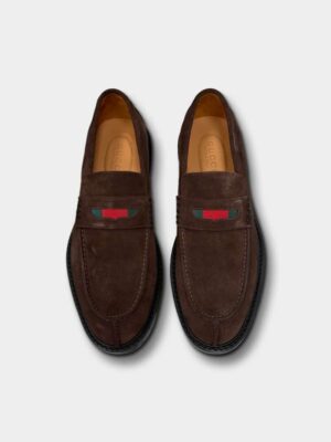 [구찌] 웹 디테일 스웨이드 로퍼 (2 COLORS)