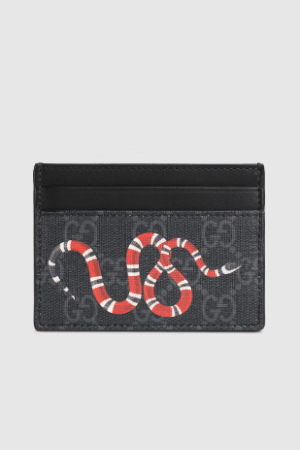 [구찌]  베스트리에 킹스네이크 프린트 카드 케이스 지갑 451277 K541N 1058