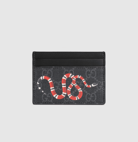 [구찌]  베스트리에 킹스네이크 프린트 카드 케이스 지갑 451277 K541N 1058