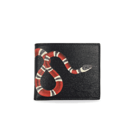 [구찌] 베스트리에 스네이크 프린트 지갑 451268