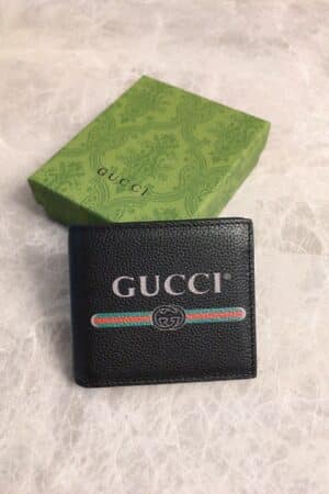 [구찌] 로고 프린트 반지갑