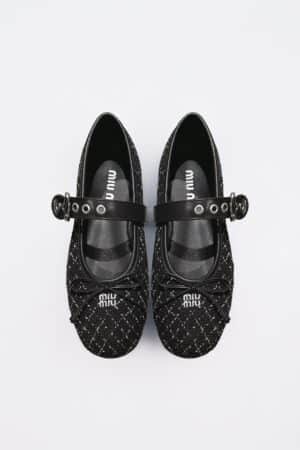 [미우미우] 26SS 메리 제인 발레리나 플랫