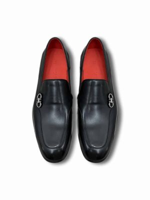 [페라가모] 남성 프레임 가죽 슬립온 로퍼