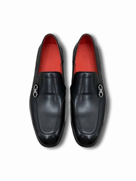 [페라가모] 남성 프레임 가죽 슬립온 로퍼